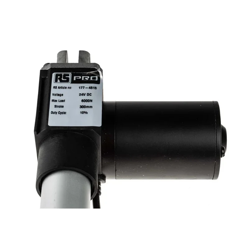 RS PRO Electrical Linear Actuator 300 mm Stroke 6000N Max Load 24V DC Voltage 4.2mm/s Speed 177-4515