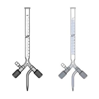 Burettes 3-Way Bore PTFE Needle Valve Stopcock for Lab image-1