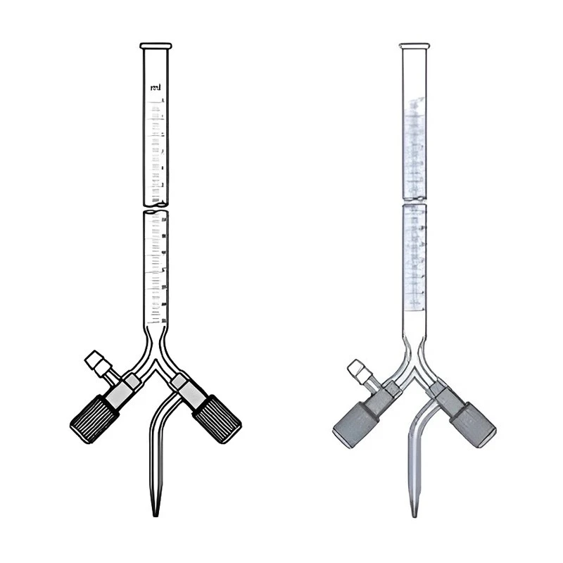 Burettes 3-Way Bore PTFE Needle Valve Stopcock for Lab image-1