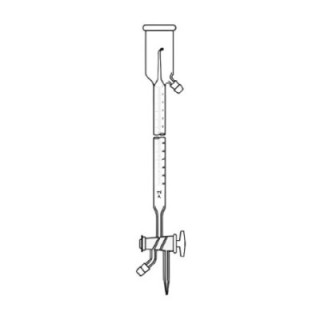 Burettes Overflow Cup Auto Zero Double Oblique Bore 3Way Lab image-1