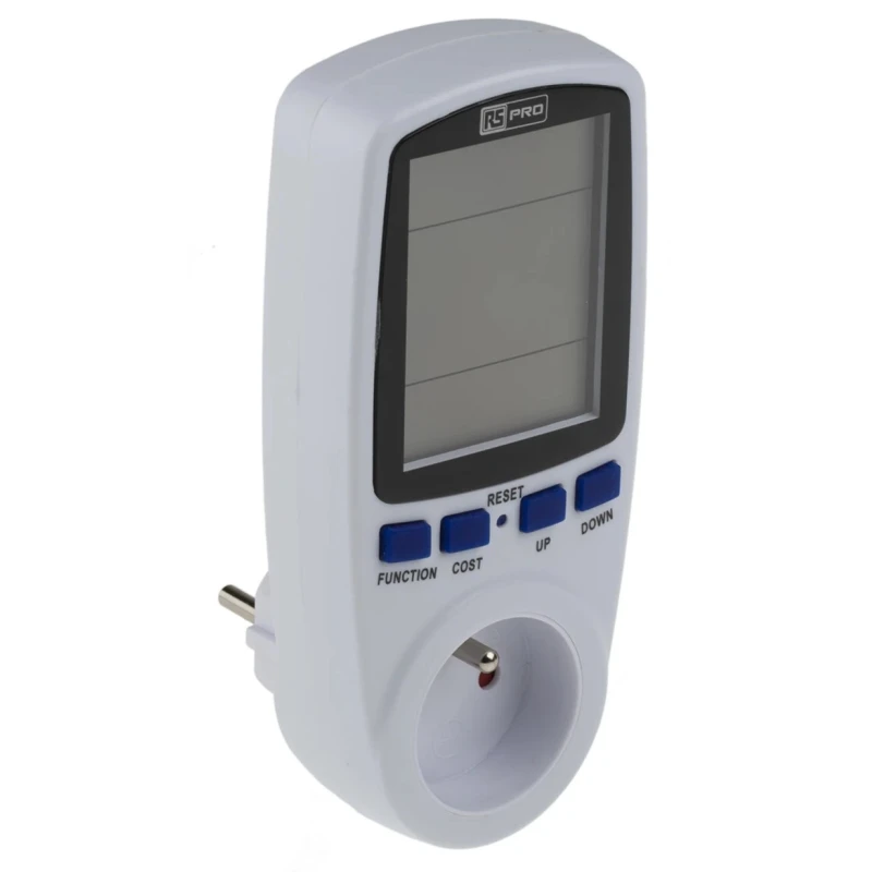 RS PRO Digital LCD Energy Meter with 1 Input 230V 50Hz Max 16A, Model 178-5376
