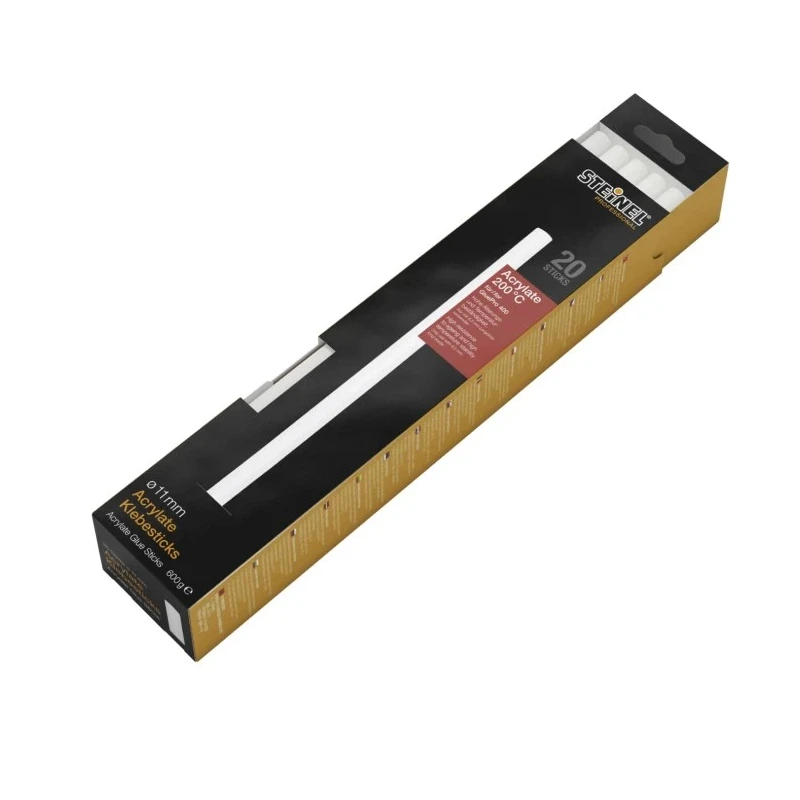 Steinel Special-purpose Acrylate Hot Melt Glue 300 mm Length, 20 Sticks / 600 g, Max Operating Temp 210°C 052416