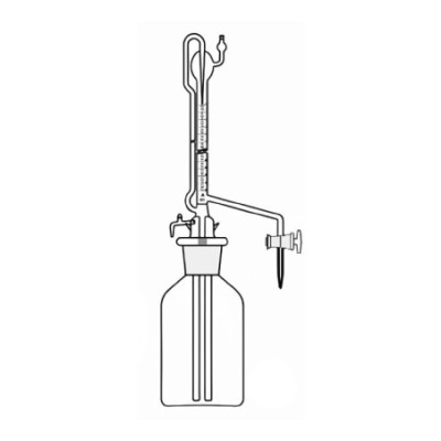 Burettes Auto Zero Glass Key Stopcock on Reservoir Lab image-1