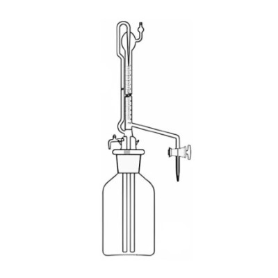 Burettes Auto Zero Glass Key Stopcock With Rubber Bellow Lab image-1