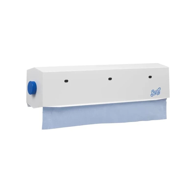 SCOTT Wipe Dispenser Wall Manual White Small Roll 560mm Width 148mm Height 150mm Depth 7056