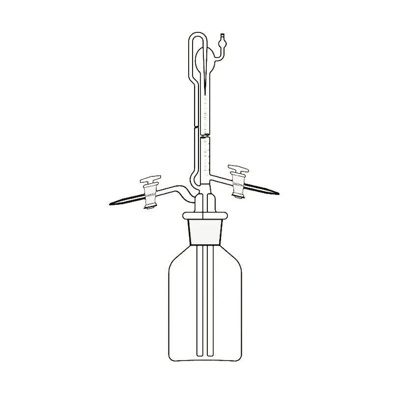 Burettes Auto Zero PTFE Key Stopcock for Karl Fisher Reservoir Lab image-1
