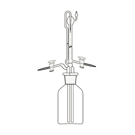 Burettes Auto Zero PTFE Key Stopcock for Karl Fisher Reservoir Lab image-1