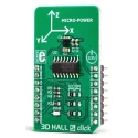MikroElektronika 3D Hall 5 Click Magnetic Field Sensor Evaluation Board MIKROE-3197