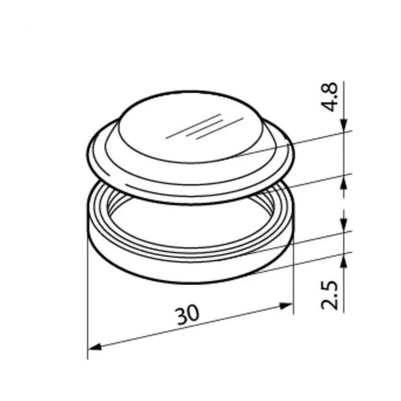 NKK Switches Dust Cover for Use With LB Series Push Button Switch AT4002