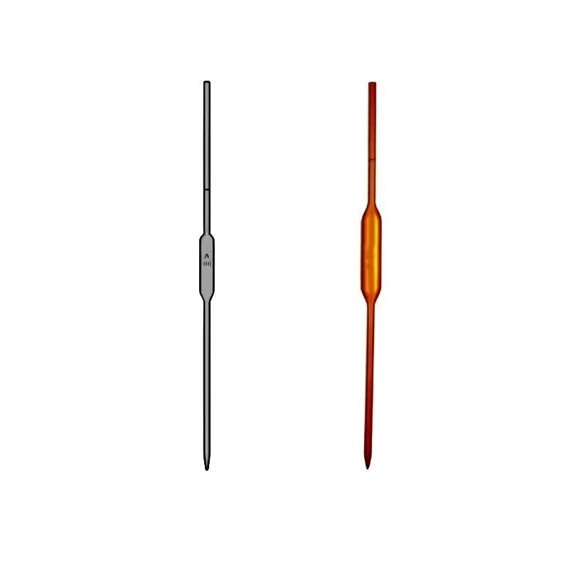 Amber Colour Pipettes Transfer Volumetric for lab image-1