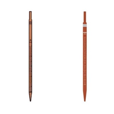 Amber Colour Pipettes Graduated Serological for lab image-1