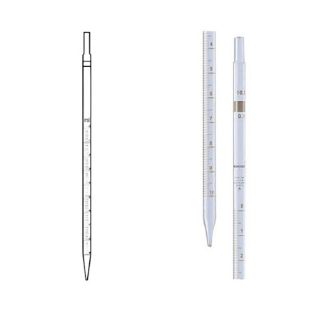 Pipettes Measuring Graduated Mohr Type Colour Coded for lab image-1