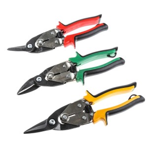 RS PRO 250mm Aviation Snips Set for Wire, 3 Piece Shears Set with Comfort Grip Handles 182-9988