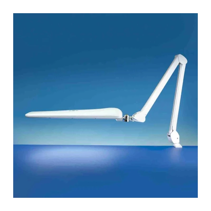 RS PRO LED Desk Lamp with Adjustable Arm and Clamp, 14 W, 220-240V AC, White, Model 183-5233