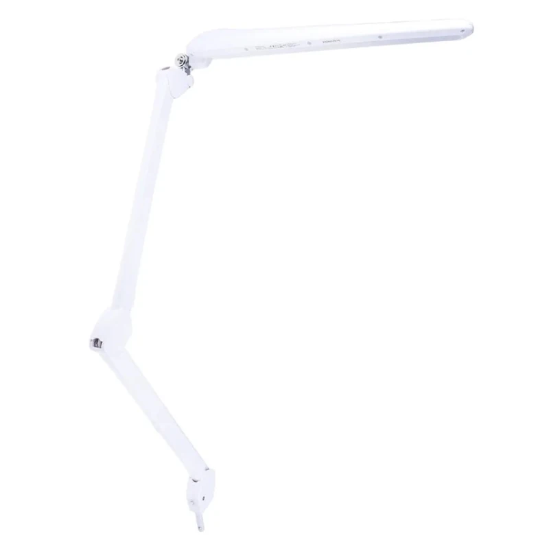 RS PRO LED Desk Lamp with Adjustable Arm and Clamp, 14 W, 220-240V AC, White, Model 183-5233