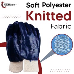 Buy Robustt PVC Coated Polyester Gloves - Pack of 100