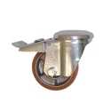 LAG Swivel Castor Wheel 120 kg Load Capacity 80 mm Polyurethane Wheel 26202FRFB