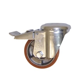 LAG Swivel Castor Wheel 120 kg Load Capacity 80 mm Polyurethane Wheel 26202FRFB