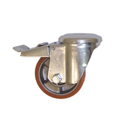 LAG Swivel Castor Wheel 120 kg Load Capacity 80 mm Polyurethane Wheel 26202FRFB