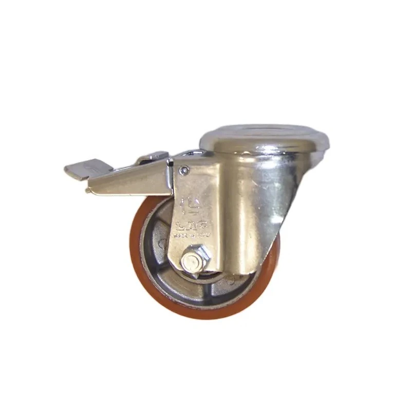 LAG Swivel Castor Wheel 120 kg Load Capacity 80 mm Polyurethane Wheel 26202FRFB
