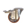 LAG Swivel Castor Wheel 120 kg Load Capacity 80 mm Polyurethane Wheel 26202FRFB