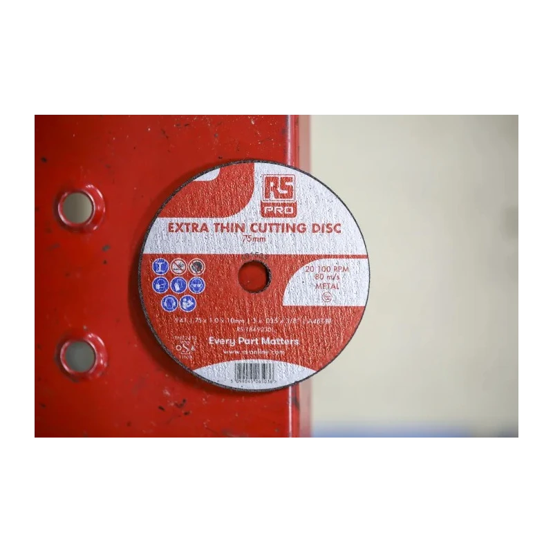 RS PRO Abrasive Disc Aluminium Oxide 75 mm Diameter P120 Grit 10 Per Pack 20400 RPM 184-9230