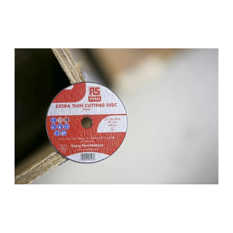 RS PRO Abrasive Disc Aluminium Oxide 75 mm Diameter P120 Grit 10 Per Pack 20400 RPM 184-9230