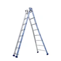 TUBESCA Aluminium 2 Section Combination Ladder Extended Height 4.04m Load Capacity 150kg Model 02442608
