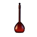  Amber Class A Volumetric Flask With Glass Stopper for Lab image-2