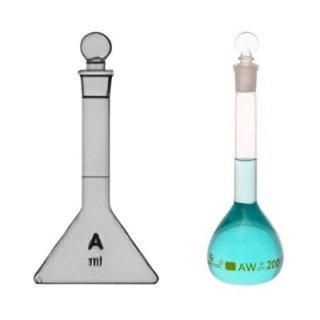 Class A Wide Mouth Volumetric Flask With Stopper for Lab image-1