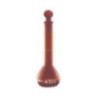 Amber Colour Volumetric Flask, Class A, Wide Mouth With Interchangeable Stopper