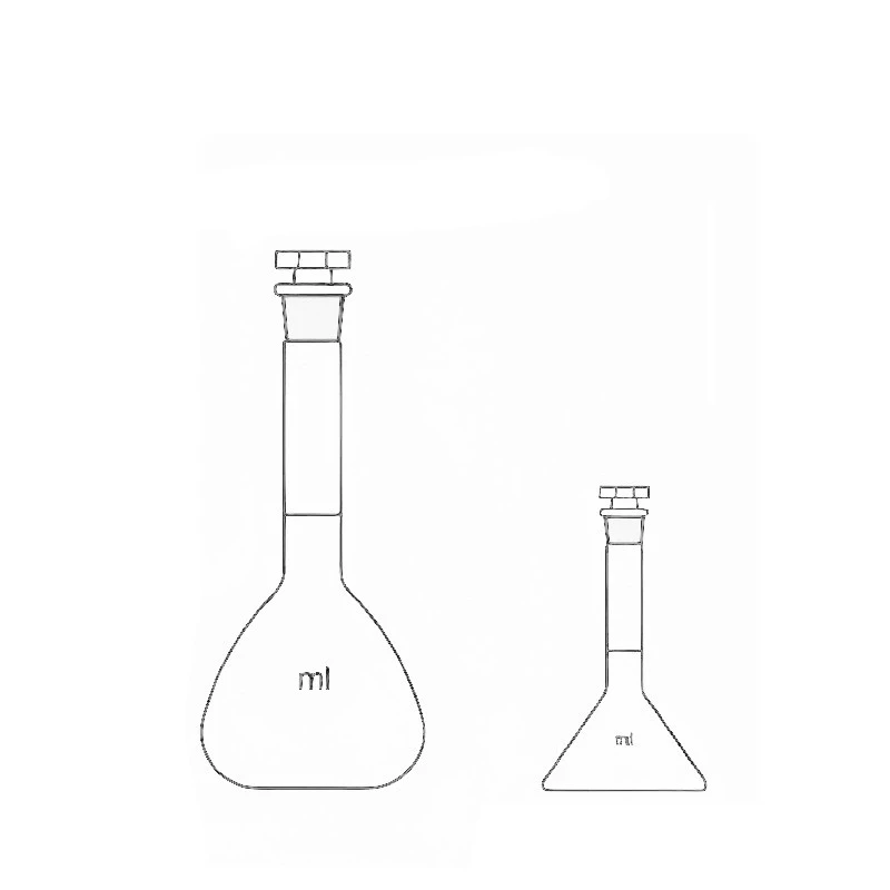 Volumetric Flask With Interchangeable Glass Stopper for lab image-1