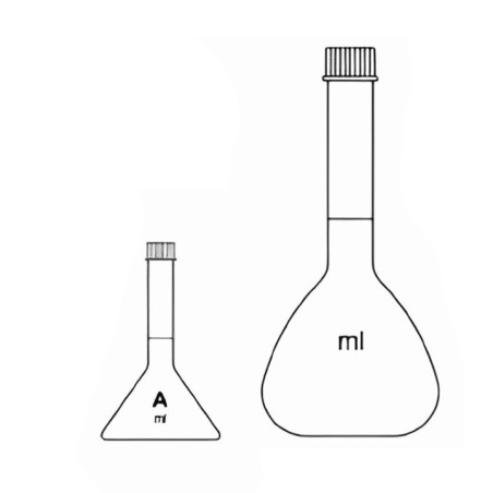 Volumetric Flask Class B With Screwcap for lab image-1