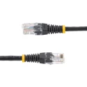 StarTech.com Cat5e Terminated Unscreened Ethernet Cable, 15 m, Black PVC Jacket, 24AWG Stranded Copper 