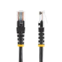 StarTech.com Cat5e Terminated Unscreened Ethernet Cable, 15 m, Black PVC Jacket, 24AWG Stranded Copper 