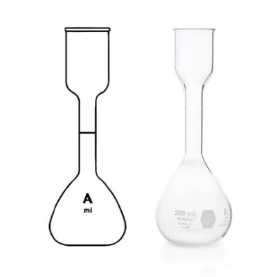Kohlraush Flasks Class A With Cup At Top for lab image-1