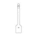 Sulphonation Flask Neck Grad. 0-10ml Figured 0-100% for Lab image-1