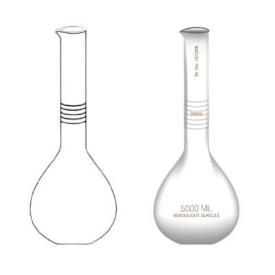 Measuring Jar With Pour Out for lab image-1