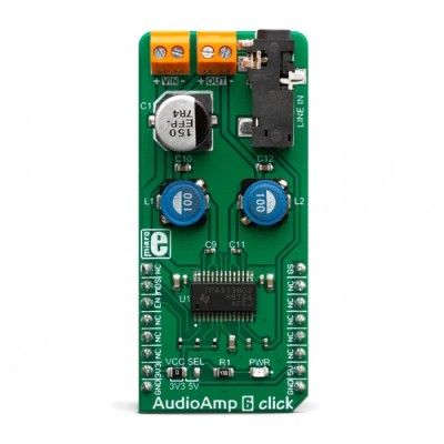 MikroElektronika Audio Amplifier Click Board for Class D Amplifier TPA3138D2 with GPIO Interface MIKROE-3448