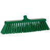 Vikan Heavy Duty Broom with Polyethylene Terephthalate Bristles, Green, Push Broom Style, 90mm Width, 109mm Bristle 29202