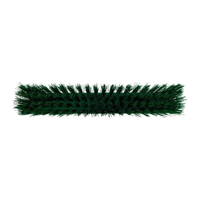 Vikan Heavy Duty Broom with Polyethylene Terephthalate Bristles, Green, Push Broom Style, 90mm Width, 109mm Bristle 29202
