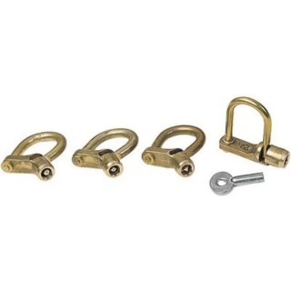 Penta Brass Strengthened Artillery Padlock Weatherproof, 8 mm Shackle Diameter, 6 mm Body Width C20T