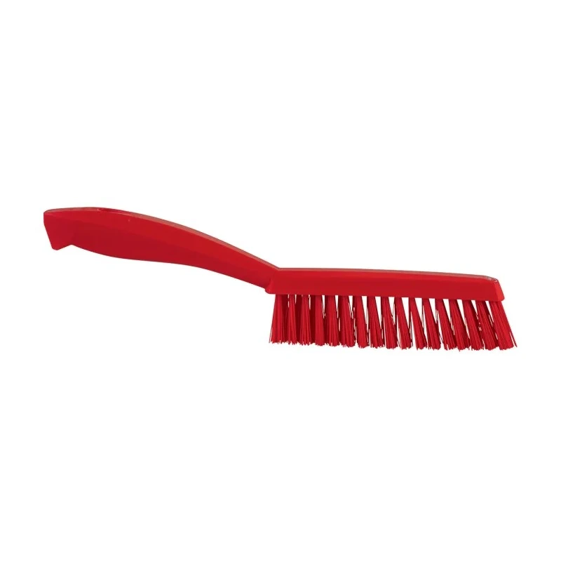 Vikan Red Scrubbing Brush, 33 mm bristle length, 20 mm width, 300 mm length, 70 mm height 41954