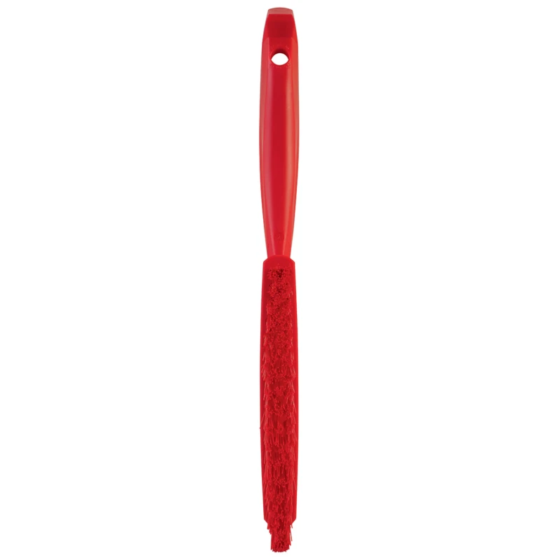 Vikan Red Scrubbing Brush, 33 mm bristle length, 20 mm width, 300 mm length, 70 mm height 41954