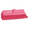 Vikan Hard Bristle Pink High-Low Scrubbing Brush 150 mm Width, 41 mm Bristle Length, Polyethylene Terephthalate 70471