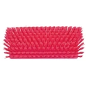 Vikan Hard Bristle Pink High-Low Scrubbing Brush 150 mm Width, 41 mm Bristle Length, Polyethylene Terephthalate 70471
