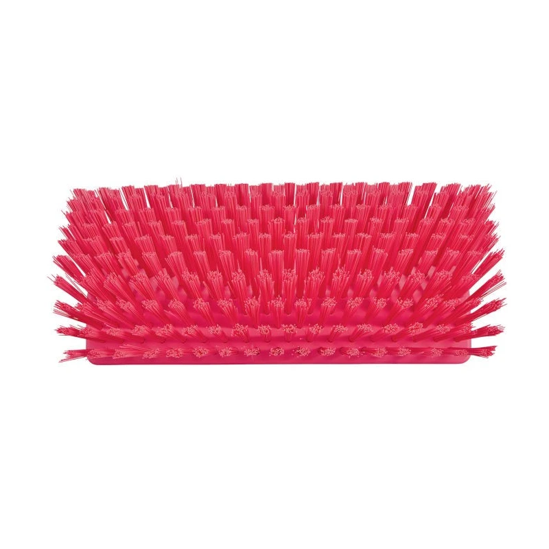 Vikan Hard Bristle Pink High-Low Scrubbing Brush 150 mm Width, 41 mm Bristle Length, Polyethylene Terephthalate 70471