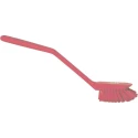 Vikan Hard Bristle Pink Scrubbing Dish Brush 23 mm Bristle Length, Polyethylene Terephthalate Bristle Material 42371