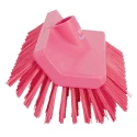 Vikan Hard Bristle Pink High-Low Scrubbing Brush 150 mm Width, 41 mm Bristle Length, Polyethylene Terephthalate 70471