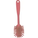 Vikan Hard Bristle Pink Scrubbing Dish Brush 23 mm Bristle Length, Polyethylene Terephthalate Bristle Material 42371